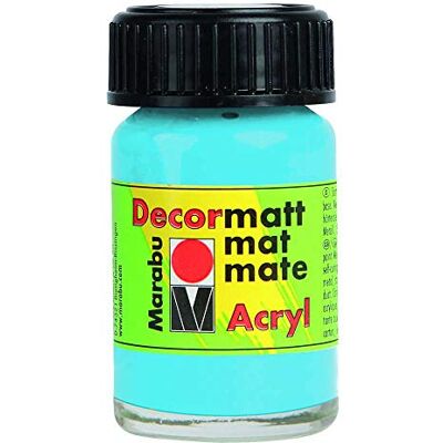 Marabu 14010039090 Decormatt Acryl Hellblau 090, 15 ml, samtmatte Acrylfarbe auf Wasserbasis, cremig und farbintensiv, speichelfest, wetterfest, zum freien Malen und Schablonieren Marabu 14010039090 Decormatt Acryl Hellblau 090, 15 ml, samtmatte Acrylfarbe auf Wasserbasis, cremig und farbintensiv, speichelfest, wetterfest, zum freien Malen und Schablonieren
