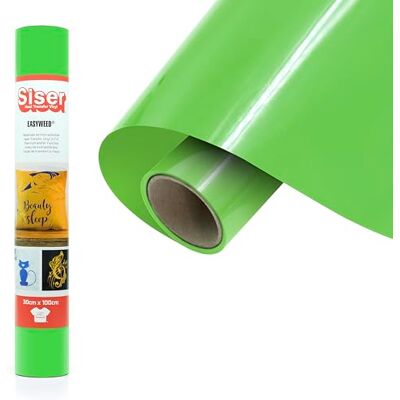 SISER ® EasyWeed® Apple Green, 30cm x 1m, thermo-transferierbare Flexfolie zur Personalisierung von Stoffen, kreative Hobbys, zertifiziert nach VeganOk und Öko-Tex Standard 100 Klasse I SISER ® EasyWeed® Apple Green, 30cm x 1m, thermo-transferierbare Flexfolie zur Personalisierung von Stoffen, kreative Hobbys, zertifiziert nach VeganOk und Öko-Tex Standard 100 Klasse I