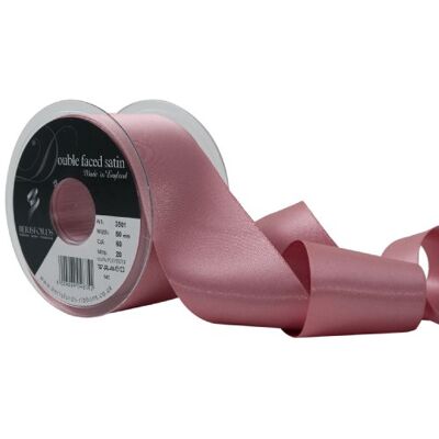Berisfords Doppelseitiges Polyester-Satinband, 50 mm, Altrosa Berisfords Doppelseitiges Polyester-Satinband, 50 mm, Altrosa