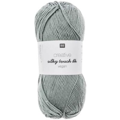 Rico Design Wolle – Creative Silky Touch DK – 100 g – 100% Acryl Gris vert Rico Design Wolle – Creative Silky Touch DK – 100 g – 100% Acryl Gris vert