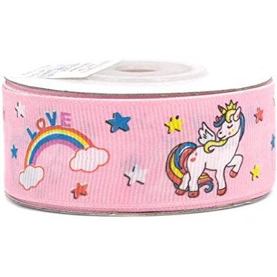 Creativery Ripsband 25 mm x 10m Einhorn Geschenkband Stoffband Creativery Ripsband 25 mm x 10m Einhorn Geschenkband Stoffband