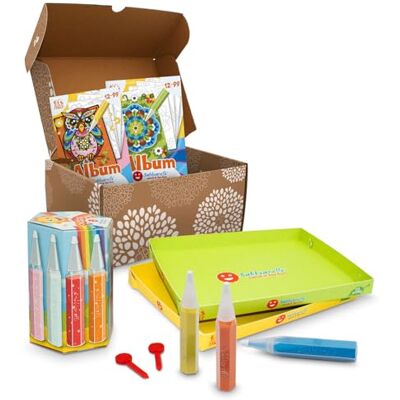 Sabbiarelli – Box Sandsation Art 12-99 Sand-Art-Set: Mandala Enthält Klebemotive, Farbsand und Zubehör 100% Made in Italy Kreativhobby Jugendliche und Erwachsene Sabbiarelli – Box Sandsation Art 12-99 Sand-Art-Set: Mandala Enthält Klebemotive, Farbsand und Zubehör 100% Made in Italy Kreativhobby Jugendliche und Erwachsene