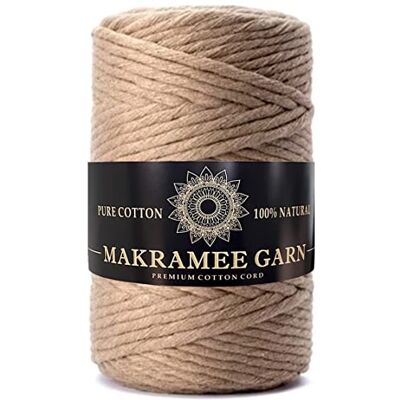 Generic Makramee Garn. Baumwollgarn. Kordel Für Handwerk. Makramee Baumwollkordel Generic Makramee Garn. Baumwollgarn. Kordel Für Handwerk. Makramee Baumwollkordel