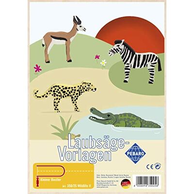 Pebaro 350/2S Laubsägevorlage Wildlife II, 3mm Sperrholz DIN A 4, Motiv vorgedruckt, aussägen mit Laubsägebogen, basteln, anmalen, fertig, Basteln mit Holz, Geschenkidee Pebaro 350/2S Laubsägevorlage Wildlife II, 3mm Sperrholz DIN A 4, Motiv vorgedruckt, aussägen mit Laubsägebogen, basteln, anmalen, fertig, Basteln mit Holz, Geschenkidee