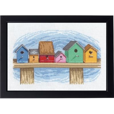 Permin Vogelstickset - Kreuzstich Muster - 29x20cm Permin Vogelstickset - Kreuzstich Muster - 29x20cm