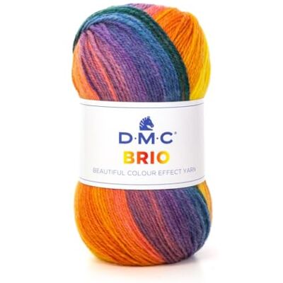 DMC BRIO, ideal für die Herstellung von Kleidungsstücken Stricknadel Nr. 4-80% Acryl und 20% Wolle 100 Gr, 345 m, 18 Farben DMC BRIO, ideal für die Herstellung von Kleidungsstücken Stricknadel Nr. 4-80% Acryl und 20% Wolle 100 Gr, 345 m, 18 Farben
