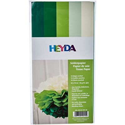 Heyda 5x Seidenpapier 50x70cm sort. Grün Heyda 5x Seidenpapier 50x70cm sort. Grün