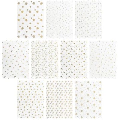 Ideen mit Herz Transparentpapier mit Goldfolienverledelung DIN A4 für Laternen, Grußkarten, 3D-Motive 130 g/m² 10 Designs weiß 20 Bogen (Sortierung 4) Ideen mit Herz Transparentpapier mit Goldfolienverledelung DIN A4 für Laternen, Grußkarten, 3D-Motive 130 g/m² 10 Designs weiß 20 Bogen (Sortierung 4)