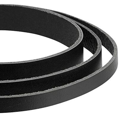 Auroris Lederband flach schwarz Breite wählbar 3/4/5/8/10/15/20/25/30/35/40 mm (Breite 15mm / Länge 1m) Auroris Lederband flach schwarz Breite wählbar 3/4/5/8/10/15/20/25/30/35/40 mm (Breite 15mm / Länge 1m)