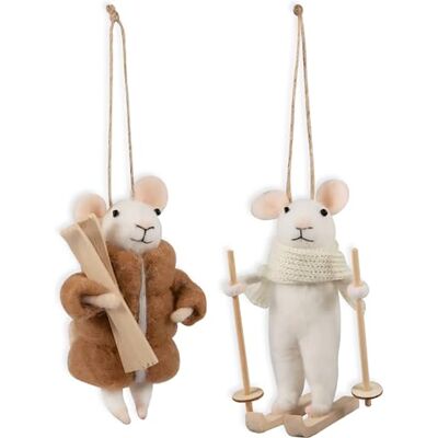Trimits Needle Felting Mice – Christmas Tree Decorations for Kids & Adults, Complete Craft Kit with Instructions, Wool Felt Set for Beginners, Homemade Gifts & DIY Baubles Embellishments Trimits Needle Felting Mice – Christmas Tree Decorations for Kids & Adults, Complete Craft Kit with Instructions, Wool Felt Set for Beginners, Homemade Gifts & DIY Baubles Embellishments