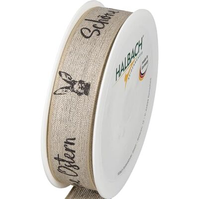 Halbach Leinenband Schöne Ostern, 25 mm x 15 m, schwarz Halbach Leinenband Schöne Ostern, 25 mm x 15 m, schwarz