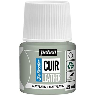 PEBEO Pébéo Setacolor Leder Acrylfarbe für Leder und Kunstleder Personalisierung von Taschen, Schuhen, Sneakern kratz-, knick- und scheuerfest matter/seidenmatter Finish Salbeigrün 45 ml PEBEO Pébéo Setacolor Leder Acrylfarbe für Leder und Kunstleder Personalisierung von Taschen, Schuhen, Sneakern kratz-, knick- und scheuerfest matter/seidenmatter Finish Salbeigrün 45 ml
