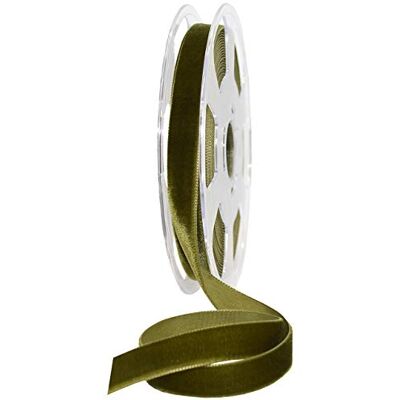 Morex Nylvalour Velvet Ribbon Stoff, Polyester, Tiefer Salbei, 5/8" x 11 Yd Morex Nylvalour Velvet Ribbon Stoff, Polyester, Tiefer Salbei, 5/8" x 11 Yd