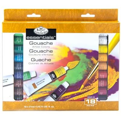 Royal & Langnickel GOU21-18 Gouache, 18 Stück, 21 ml Royal & Langnickel GOU21-18 Gouache, 18 Stück, 21 ml