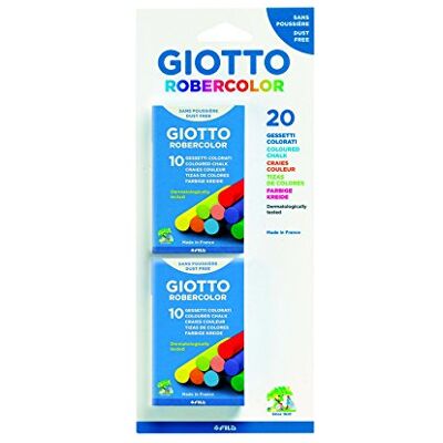 GIOTTO F086000 Set mit 2 Etuis mit 10 Farben (insgesamt 20 Kreiden), mehrfarbig GIOTTO F086000 Set mit 2 Etuis mit 10 Farben (insgesamt 20 Kreiden), mehrfarbig