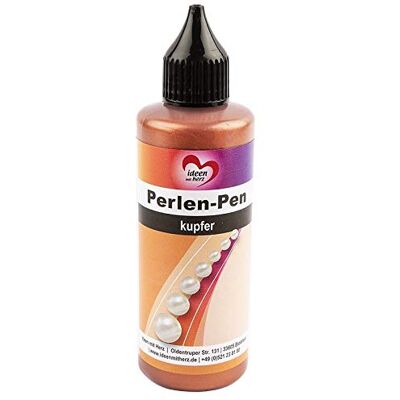Ideen mit Herz Perlen-Pen XL, 82 ml Inhalt, auf Wasserbasis Perlen-Optik für Papier, Textilien, uvm. (kupfer) Ideen mit Herz Perlen-Pen XL, 82 ml Inhalt, auf Wasserbasis Perlen-Optik für Papier, Textilien, uvm. (kupfer)