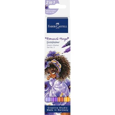 Faber-Castell Goldfaber Sketch Marker Set Romantic Manga, 4 Farben Faber-Castell Goldfaber Sketch Marker Set Romantic Manga, 4 Farben