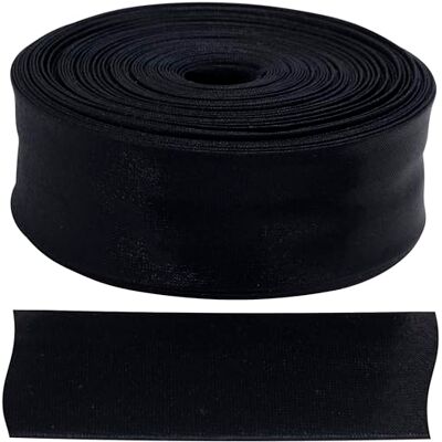 AERZETIX C77306 Gefaltetes schrägband 9 Meter x 25mm aus Polyester Farbe blau-schwarz AERZETIX C77306 Gefaltetes schrägband 9 Meter x 25mm aus Polyester Farbe blau-schwarz