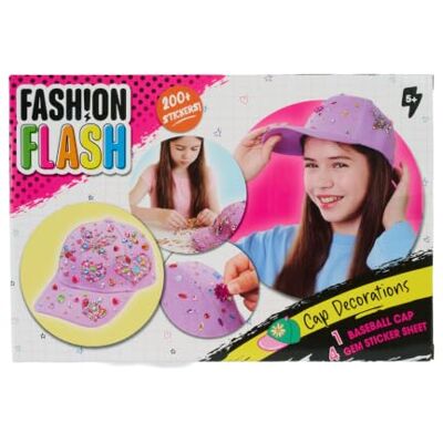 Simba Fashion Flash Cap Deko Baseball Cap Kreativset, ab 5 Jahren 1 Kappe zum Gestalten, 4 Stickerbögen, über 200 selbstklebende Glitzersteine, unterschiedliche Motive für eigene Looks Simba Fashion Flash Cap Deko Baseball Cap Kreativset, ab 5 Jahren 1 Kappe zum Gestalten, 4 Stickerbögen, über 200 selbstklebende Glitzersteine, unterschiedliche Motive für eigene Looks