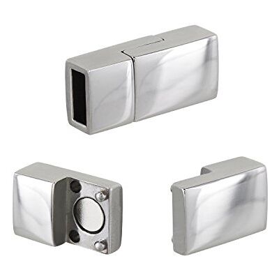 Auroris Magnetverschluss aus Edelstahl Loch 6x2,5mm, 3 Stück Auroris Magnetverschluss aus Edelstahl Loch 6x2,5mm, 3 Stück