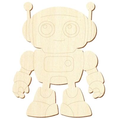 Bütic GmbH Holz Roboter V2 Größe 5-50cm, einzeln oder im Set mit 10, 25, 50 und 100 Stück erhältlich. Zum Basteln und Bemalen., Pack mit:100 Stück, Höhe:10cm hoch Bütic GmbH Holz Roboter V2 Größe 5-50cm, einzeln oder im Set mit 10, 25, 50 und 100 Stück erhältlich. Zum Basteln und Bemalen., Pack mit:100 Stück, Höhe:10cm hoch
