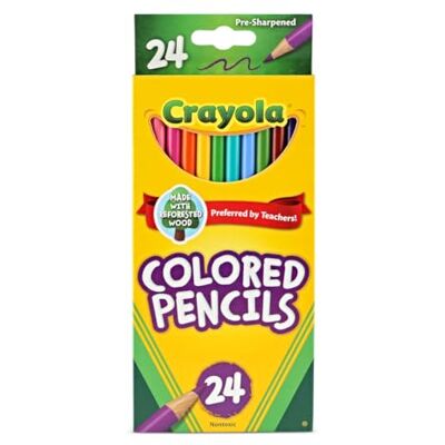 CRAYOLA Lange Buntstifte, 24 Stück CRAYOLA Lange Buntstifte, 24 Stück