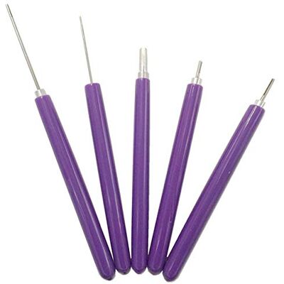 ODETOJOY Quilling Schlitz-Werkzeuge mit Edelstahl-Kopf Schlitz Quilling Paper Tools Anfänger Ahle DIY Origami Rolling Pen (5pcs/set) ODETOJOY Quilling Schlitz-Werkzeuge mit Edelstahl-Kopf Schlitz Quilling Paper Tools Anfänger Ahle DIY Origami Rolling Pen (5pcs/set)