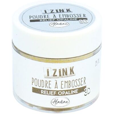 Aladine Pulver für Embosser Izink Opaline Embossing 3D-Volumen-Effekt für Scrapbooking und Cartterie Creative Scrap in Relief Farbe Weiß Perlmutt Dose 25 ml Aladine Pulver für Embosser Izink Opaline Embossing 3D-Volumen-Effekt für Scrapbooking und Cartterie Creative Scrap in Relief Farbe Weiß Perlmutt Dose 25 ml