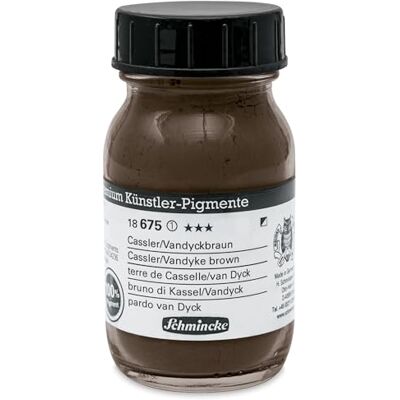 Schmincke feinste Künstler-Pigmente, Cassler/Vandyckbraun 100 ml Schmincke feinste Künstler-Pigmente, Cassler/Vandyckbraun 100 ml