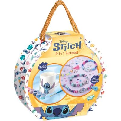 Totum Stitch Geschenkbox 2in1 – Tasse zum Bemalen & Armbänder zum Gestalten Kreatives Bastelset mit Anhängern – DIY Schmuck & Malset – Geschenkidee für Stitch Fans ab 4 Jahre Totum Stitch Geschenkbox 2in1 – Tasse zum Bemalen & Armbänder zum Gestalten Kreatives Bastelset mit Anhängern – DIY Schmuck & Malset – Geschenkidee für Stitch Fans ab 4 Jahre