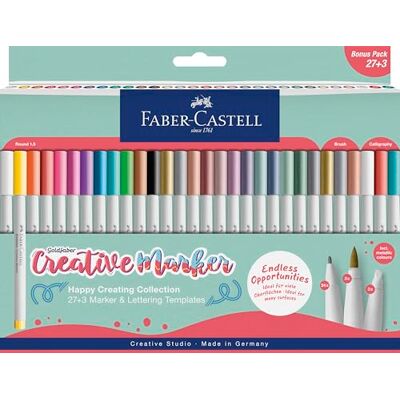Faber-Castell Goldfaber Creative Marker Set, 30 Filzstifte Faber-Castell Goldfaber Creative Marker Set, 30 Filzstifte