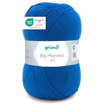 Gründl Wolle Big Mamma uni 1 Knäuel 400 g, jeans Gründl Wolle Big Mamma uni 1 Knäuel 400 g, jeans