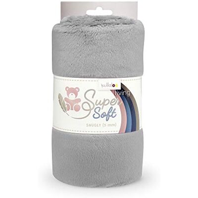 kullaloo Supersoft SNUGLY SB-Pack Plüschstoff, Minky, in verschiedenen Farben (silbergrau) kullaloo Supersoft SNUGLY SB-Pack Plüschstoff, Minky, in verschiedenen Farben (silbergrau)