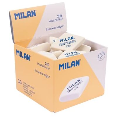 MILAN ® Box mit 30 Radiergummis, 230 Rhomboids MILAN ® Box mit 30 Radiergummis, 230 Rhomboids