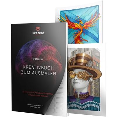 LIEBERGE Ausmalbuch für Erwachsene 75 Motive zum Entspannen mit Mandalas Eine kreative Auszeit vom Alltag: 75 Motive mit Mandalas, Natur und Architektur, begleitet von Zitaten und Impulsen LIEBERGE Ausmalbuch für Erwachsene 75 Motive zum Entspannen mit Mandalas Eine kreative Auszeit vom Alltag: 75 Motive mit Mandalas, Natur und Architektur, begleitet von Zitaten und Impulsen