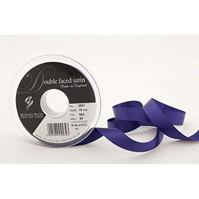 Berisfords 3501 Doppelseitiges Satinband, 20 m x 15 mm, Liberty Berisfords 3501 Doppelseitiges Satinband, 20 m x 15 mm, Liberty