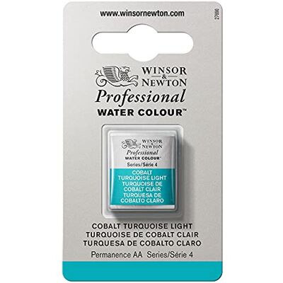 Winsor & Newton 8840175 Professional Aquarellfarbe, lebendige Wasserfarben in Künstlerqualität, hohe Farbbrillanz & Leuchtkraft, lichtecht, Archivqualität, 1/2 Napf Kobalttürkis hell Winsor & Newton 8840175 Professional Aquarellfarbe, lebendige Wasserfarben in Künstlerqualität, hohe Farbbrillanz & Leuchtkraft, lichtecht, Archivqualität, 1/2 Napf Kobalttürkis hell