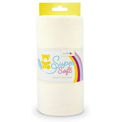 kullaloo Plüsch Stoff SuperSoft SHORTY in vielen Farben 1,5mm Florlänge, EN 71-3 & EN 71-9 Zertifiziert (wollweiß) kullaloo Plüsch Stoff SuperSoft SHORTY in vielen Farben 1,5mm Florlänge, EN 71-3 & EN 71-9 Zertifiziert (wollweiß)