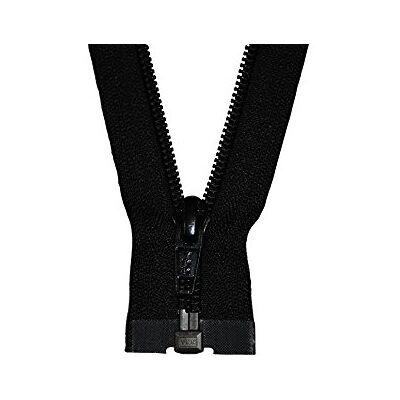 YKK Reißverschluss 1 Wege teilbar schwarz 80 cm Kunststoff Spirale YKK Reißverschluss 1 Wege teilbar schwarz 80 cm Kunststoff Spirale
