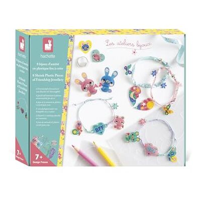 Janod – Set mit 8 verrückten Kunststoffschmuckstücken zum Selbermachen – Les Ateliers Bijoux – Kreatives Bastelset für Kinder DIY – Geschicklichkeit und Konzentration – Ab 7 Jahren Janod – Set mit 8 verrückten Kunststoffschmuckstücken zum Selbermachen – Les Ateliers Bijoux – Kreatives Bastelset für Kinder DIY – Geschicklichkeit und Konzentration – Ab 7 Jahren