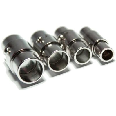 Auroris magnetischer Bajonettverschluss aus Edelstahl Loch: 3mm / 5 Stück Auroris magnetischer Bajonettverschluss aus Edelstahl Loch: 3mm / 5 Stück