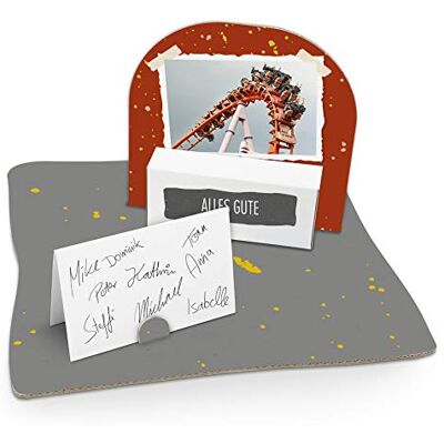itenga Geldgeschenk I Motiv Achterbahn Foto/Freizeitpark I Mitbringsel I Gutschein I Geschenkverpackung mit Bodenplatte, Geschenkkarte und Stickerbogen zum Basteln und Dekorieren itenga Geldgeschenk I Motiv Achterbahn Foto/Freizeitpark I Mitbringsel I Gutschein I Geschenkverpackung mit Bodenplatte, Geschenkkarte und Stickerbogen zum Basteln und Dekorieren