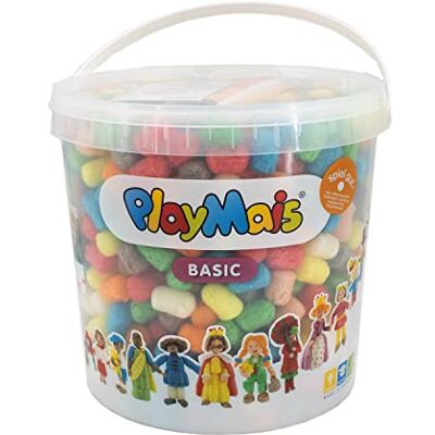 Playmais Basic 1000 Bastelset für Kinder ab 3 Jahren Basteleimer mit über 1000 Stück zum Basteln Natürliches Spielzeug Fördert Kreativität & Motorik Geschenk für Mädchen & Jungen Playmais Basic 1000 Bastelset für Kinder ab 3 Jahren Basteleimer mit über 1000 Stück zum Basteln Natürliches Spielzeug Fördert Kreativität & Motorik Geschenk für Mädchen & Jungen
