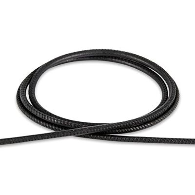 Auroris 100cm weiches Nappalederband rund gesäumt 3mm Farbe wählbar Variante: schwarz Auroris 100cm weiches Nappalederband rund gesäumt 3mm Farbe wählbar Variante: schwarz