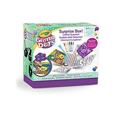 CRAYOLA Glitter dots, box mit uberraschungen, zum gestalten und dekorieren mit glitter, kreative aktivität und geschenkidee, 04-1088 CRAYOLA Glitter dots, box mit uberraschungen, zum gestalten und dekorieren mit glitter, kreative aktivität und geschenkidee, 04-1088