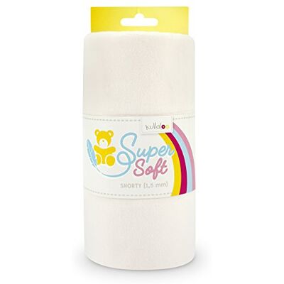 kullaloo Plüsch Stoff SuperSoft SHORTY in vielen Farben 1,5mm Florlänge, EN 71-3 & EN 71-9 Zertifiziert (weiß) kullaloo Plüsch Stoff SuperSoft SHORTY in vielen Farben 1,5mm Florlänge, EN 71-3 & EN 71-9 Zertifiziert (weiß)