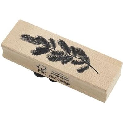 ARTOZ Stempel – Holzstempel – „Tannenzweig gross“ – 90 x 30 mm – Motivstempel zum Kartenbasteln für Weihnachten, Einladungen, Grüße ARTOZ Stempel – Holzstempel – „Tannenzweig gross“ – 90 x 30 mm – Motivstempel zum Kartenbasteln für Weihnachten, Einladungen, Grüße
