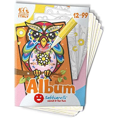 Sabbiarelli – Album Fantastische Tiere Klebebögen für Sand Art Enthält 5 Klebemotive A5 100% Made in Italy Entspannendes Hobby Jugendliche und Erwachsene FARBSAND NICHT ENTHALTEN Sabbiarelli – Album Fantastische Tiere Klebebögen für Sand Art Enthält 5 Klebemotive A5 100% Made in Italy Entspannendes Hobby Jugendliche und Erwachsene FARBSAND NICHT ENTHALTEN
