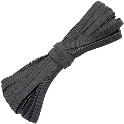 AERZETIX C67527 Flaches geflochtenes Gummiband 10 Meter Breite 10 mm Polyester + Latex Farbe grau AERZETIX C67527 Flaches geflochtenes Gummiband 10 Meter Breite 10 mm Polyester + Latex Farbe grau