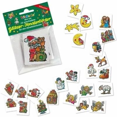 Lutz Mauder 24 Mini-Glitzer-Fensterbilder * Weihnachten * für den Adventskalender Advent Kinder Geschenk Basteln Nikolaus Lutz Mauder 24 Mini-Glitzer-Fensterbilder * Weihnachten * für den Adventskalender Advent Kinder Geschenk Basteln Nikolaus